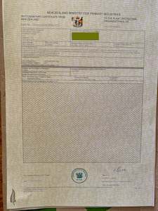 Phytosanitary Certificate