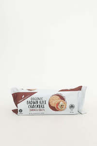 Grocery supermarket: Ceres Organics Brown Rice Crackers Smokey BBQ