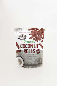 Pats Organic snacks Cocount Rolls Chocolate