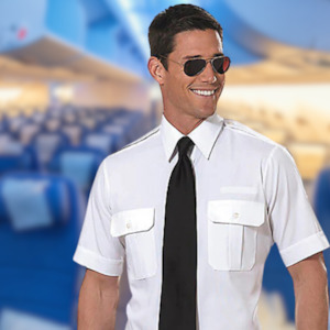 Pilot Uniforms: Van Heusen Mens Short Sleeve Aviator Shirt