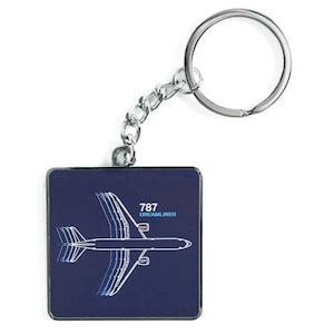 Boeing 787 Dreamliner Motion Keyring