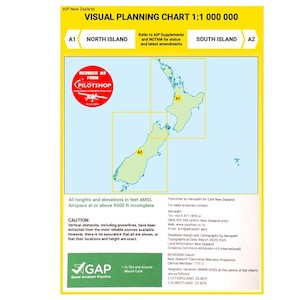 A1/A2 Visual Planning Chart - North Island South Island (1:1,000,000) – 28 Nov 2024