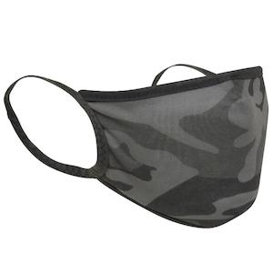 Rothco Reusable 3-Layer Face Mask - Black Camo (S/M)