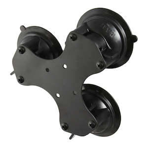 RAM Twist-Lock Triple Suction Cup Flat Base