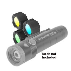 LED Lenser Filter Set for the LED Lenser MT10 (Green Blue Yellow)