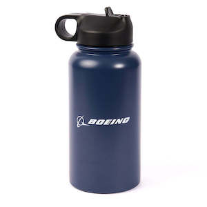 Boeing Navy 28oz Insulated Water Bottle