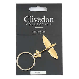 Clivedon Spitfire Keyring - Gold