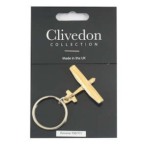 Clivedon Cessna C150-C172 Keyring - Gold