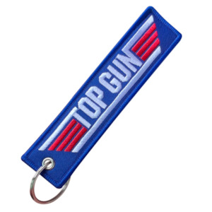 Top Gun Embroidered Keyring