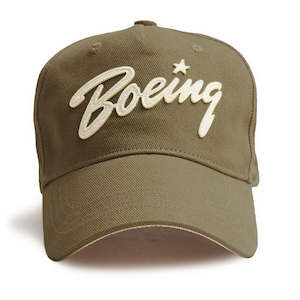 Red Canoe Boeing Applique Cap - Khaki