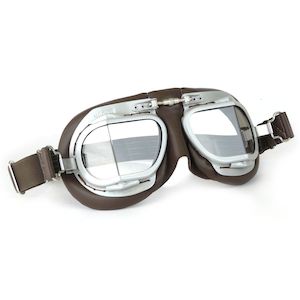 Halcyon Classic Mark 9 Vintage Flying Goggles - Brown