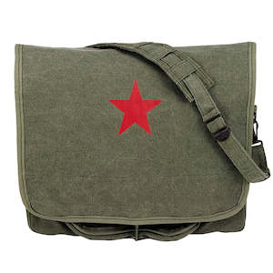 Rothco Vintage Canvas Shoulder Bag With Red Star