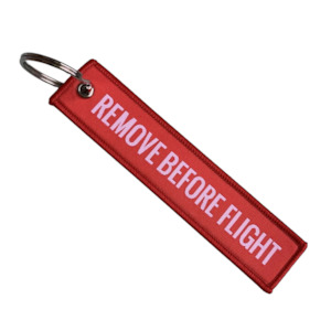 Remove Before Flight Keychain