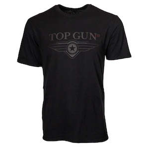 TOP GUN 3D Logo T-Shirt - Black