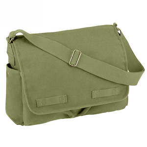 Rothco HW Canvas Vintage Messenger Bag - Olive