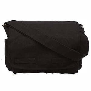 Rothco HW Canvas Vintage Messenger Bag - Black