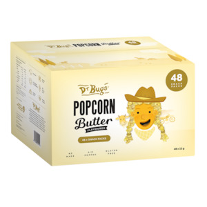 Dr Bugs Multipack Butter Popcorn Carton (48 mini packets)