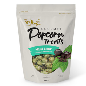 Dr Bugs Mint Choc Gourmet Popcorn Treats 120g