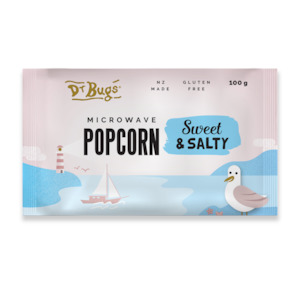 Dr Bugs Sweet & Salty Microwave Popcorn 100g