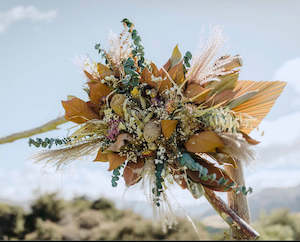 Dried flower wedding Arch pieces hire