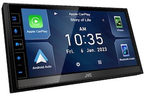 JVC KW-M785BW WIRELESS ANDROID AUTO/CARPLAY MECHLESS short chassis AV STEREO