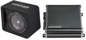 Kicker Vcwr122 Loaded 12inch 1000w Max/500w Rms Sub+ Cxa8001 Monoblock Amp Combo