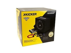 Electronic goods: Kicker Kkp212 “kickpack” 12inch Vc124 Sub Loaded Vented Ported Box/amplifier/wiring Combo