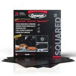 Dynamat Xtreme Squared Sound Deadening (457mm X 457mm X 1.72m) 9 Sheet Pack