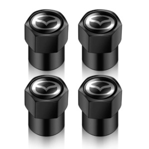 Mazda Style Tyre Valve Cap - Nut Style (Set of 4)