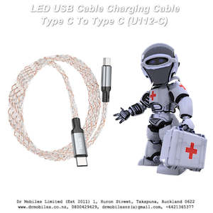 LED USB Cable Charging Cable Type C To Type C (U112-C)