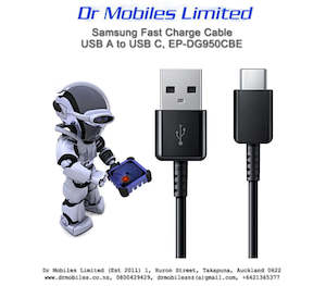 Telephone including mobile phone: Samsung Fast Charging Cable USB A to USB C, EP-DG950CBE