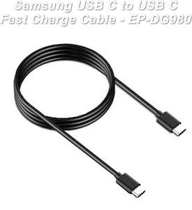 Telephone including mobile phone: Samsung USB "C" to USB "C" Charging Cable EP-DG980