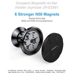 Telephone including mobile phone: Tiny and Strong Magnetic Car Holder JR-ZS261