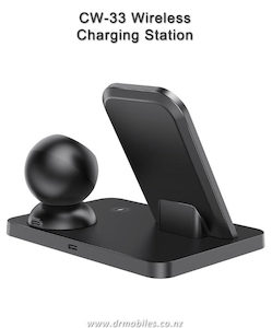 Compact 3-in-1 Wireless Charger Hoco CW33 for iPhone and Apple Watch 8