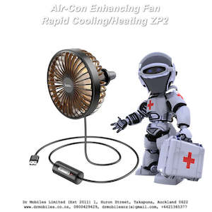 Telephone including mobile phone: Air-Con Enhancing Fan -Rapid Cooling/Heating ZP2