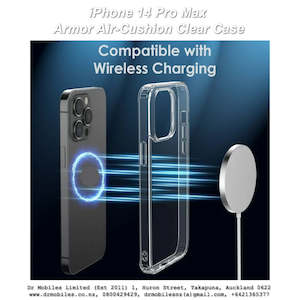 Telephone including mobile phone: Apple iPhone 14 Pro Max Armor Air-Cushion Clear Case