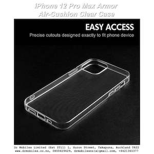 Telephone including mobile phone: Apple iPhone 12 Pro Max Armor Air-Cushion Clear Case