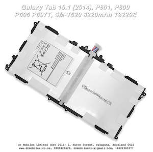 Telephone including mobile phone: Battery for Galaxy Tab 10.1 (2014), P601, P600, P605 P607T, SM-T520 8220mAh, T8220E