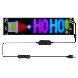 Telephone including mobile phone: Flexible LED Pixel Panel Display Screen Scrolling Text Support App Control