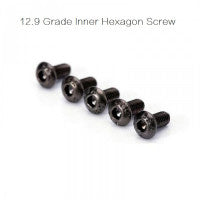 Hobby equipment and supply: YFS Grade 12.9 Black Nickel Plating Hexagon Screw Pack 10pc