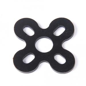 Hobby equipment and supply: Motor Soft Mount Silicone Pads (Black - 4pc/bag)