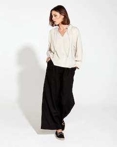 Heritage Linen Wide Leg Pant