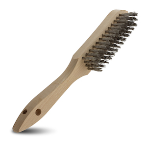 Accessories: Wooden Handle Mild Steel Wire Brush Duroweld