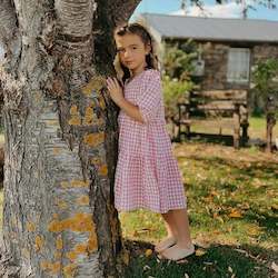 Isabella Tiered Dress - Blush Pink