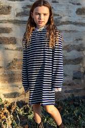 Emmie Stripe Dress with Liberty Ruffle