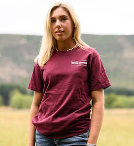 Stencil T-Shirt - Maroon