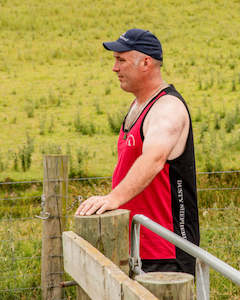 Shearer's Singlet - Red and Black