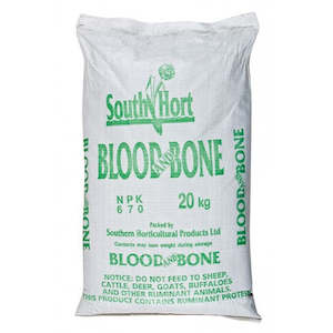 Plant and equipment hiring or leasing without operator: Blood & Bone 20kg