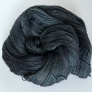 Yarn: Merino/Bamboo/Silk 4 ply - Cave depths