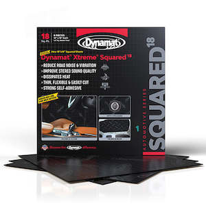 Dynamat Xtreme: DYNAMAT XTREME SQUARED SOUND DEADENING (457MM x 457MM 1.72MM 1 INCH CUTTING GRID) 8 SHEET PACK